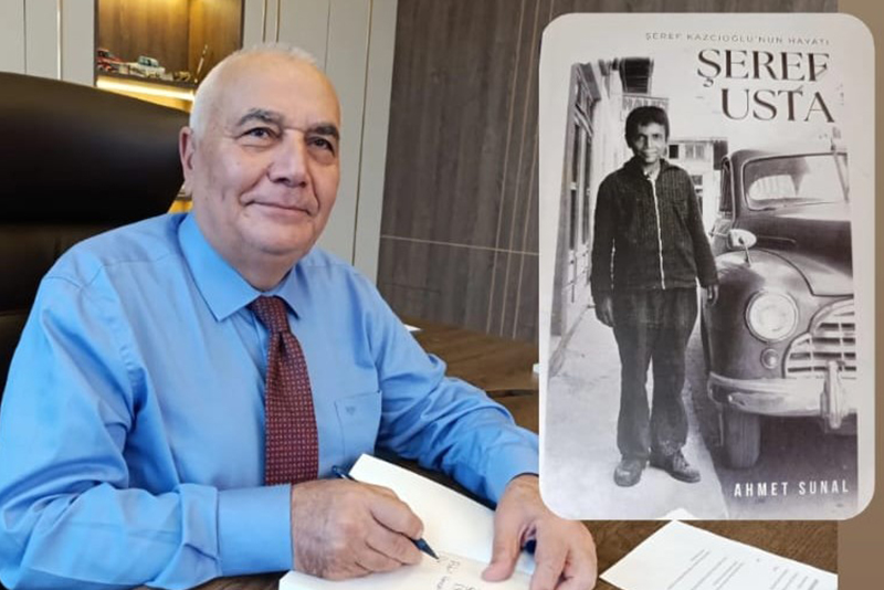 Simavlı sanayici Şeref Kazcıoğlu’nun hayatını anlatan “Şeref Usta”, alın teriyle yoğrulmuş bir ömrü ve memlekete adanmış bir karakteri satırlara taşıyor.